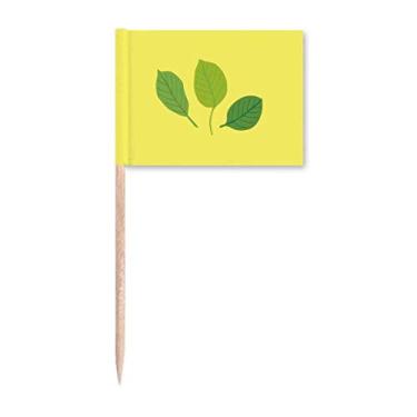 Imagem de Três folhas de desenho animado Art Deco presente moda palito bandeiras marcadoras decoração de festa