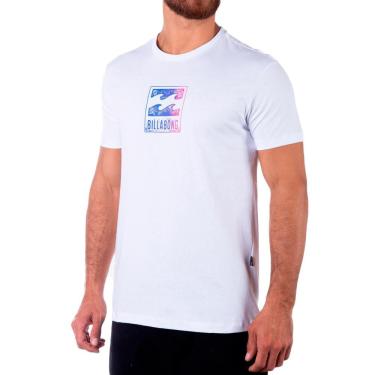 Imagem de Camiseta Billabong Crayon Wave SM23 Masculina Branco