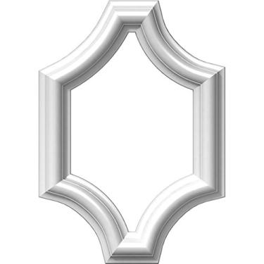 Imagem de Ekena Millwork PNL08X12AS-02-CASE-12 Painel de parede Wainscot moldado Ashford, 20 cm L x 30 cm A x 1/2 pol. P, branco preparado de fábrica, contagem