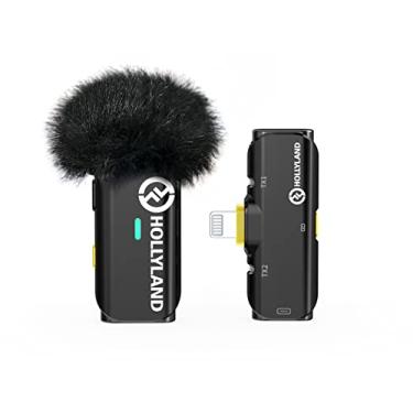 Imagem de Microfone Lapela Sem Fio-Hollyland Lark C1 Solo Oficial, Certificado MFi-Cancelar Ruído Intelegente, Transmissão de 656ft, 32H de Tempo de Trabalho, Ideal para Entrevista, vlog-Preto