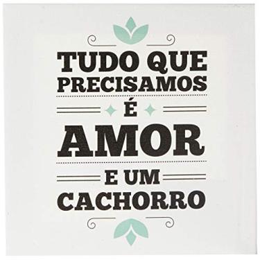 Imagem de Arte Maníacos Quadro Decorativo em Tela Canvas Amor e Cachorro - 65x46cm