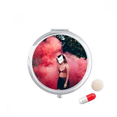 Imagem de Pink Fog Head Girl Forestry Science Nature Scenery Caixa de armazenamento de remédios