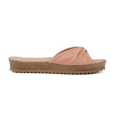 Imagem de Chinelo Bottero Feminino Couro Summer Burnish Pessego - 3225