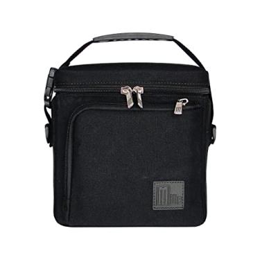 Imagem de Bolsa Térmica Fitness Mini Academia Masculina Feminina 5L Sport Black Lazer Lancheira Marmiteira Mille Cor:Preta