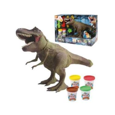 Imagem de Dinossauro T-Rex Ataca Boneco Diver Toys