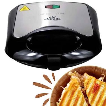 Imagem de Sanduicheira Elétrica Minigrill Gourmet 750W Chapa Dupla Revestimento Antiaderente 220V