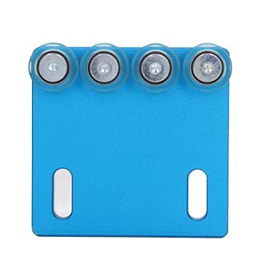 Imagem de Roda Guia de Alimentação, Tamanho Padrão Resistência Ao Desgaste Roda Auxiliar de Placa Estreita Fácil Instalação Com Parafusos Porcas para Coladeira de Bordas (4 rolos de 8,8 cm)