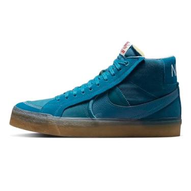 Imagem de Nike Sb Zoom Blazer Mid PRM Tênis masculino Da1839, Abismo verde azul/fantasma/amarelo goma/abismo verde, 9