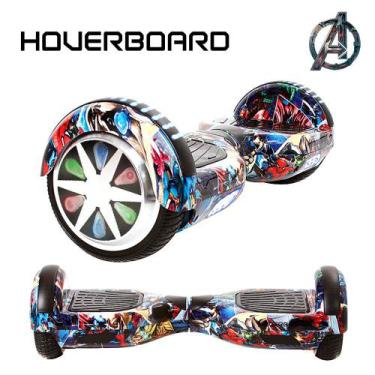 Imagem de Esqueite Elétrico 6,5" Avengers Hoverboard Bluetooth