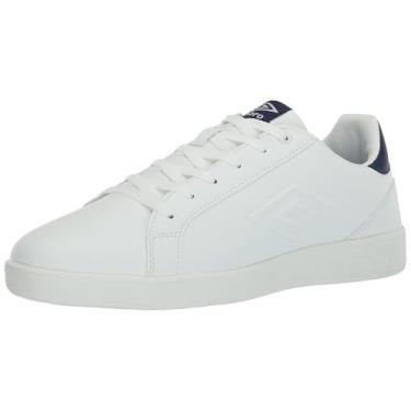 Imagem de Umbro Tênis masculino Bourghton II, Branco/azul marinho, 39