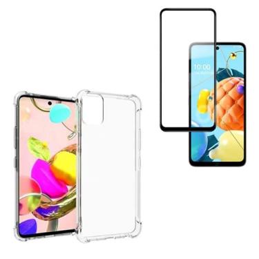 Imagem de Kit Capinha Anti Impacto Com Bordas + Película De Vidro 3d 9d Compatível LG K62
