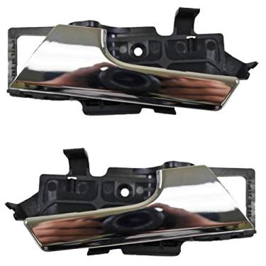 Imagem de PT Auto Warehouse GM-2003M-DP - Maçaneta interna interna interna, cromada - par esquerdo/direito