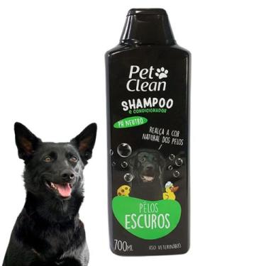 Imagem de Shampoo E Condicionador Pelos Escuros Para Cachorros E Gatos Pet Clean