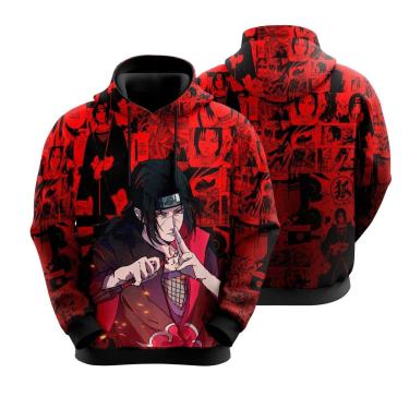Imagem de Blusa Moletom Sublimação Blusão Full Print com Capuz Anime Novidade-Unissex