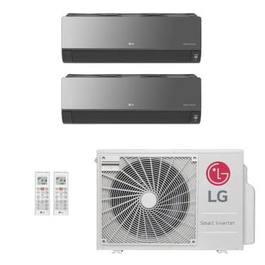 Imagem de Ar-Condicionado Multi Split Inverter LG 21.000 (1x Evap HW Artcool 12.000 + 1x Evap HW Artcool 18.000) Quente/Frio 220V