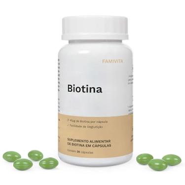 Imagem de Suplemento de Biotina - 30 Cáps - Saúde da pele, cabelos e unhas