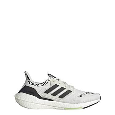 Imagem de adidas Tênis de corrida feminino Ultraboost 22 Heat.rdy, Não tingido/preto central/quase limão, 36
