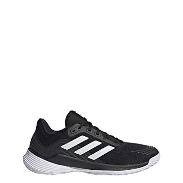 Imagem de adidas Novaflight Tênis feminino de vôlei, Núcleo preto/branco/branco, 35