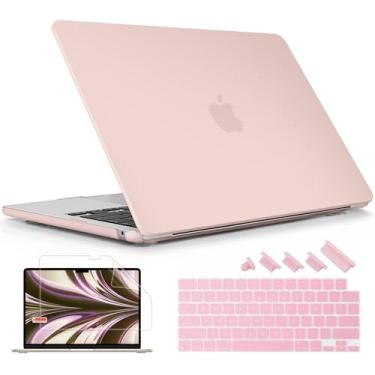 Imagem de Lepeoac Capa compatível com MacBook Air de 15 polegadas M4 A3241 M3 A3114 M2 A2941 2025 2024 2023 Releaes, capa rígida de plástico com capa de teclado para Mac Air de 15,3 polegadas, compatível com