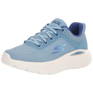 Imagem de Skechers Tênis feminino Go Run Lite, Azul/azul claro, 8.5