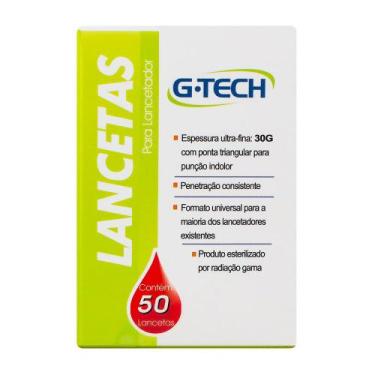 Imagem de Lancetas G-Tech 30G 50 Unidades