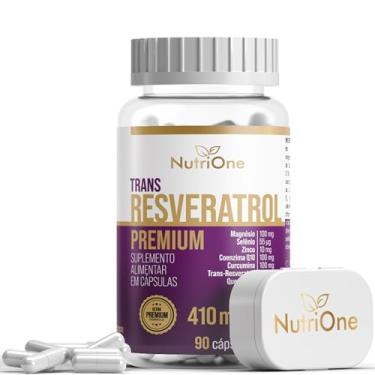 Imagem de Fórmula Premium Resveratrol Trans + Q10, Zinco, Selênio, Magnésio, Curcumina e Quercetina 90 Cápsulas - Nutrione