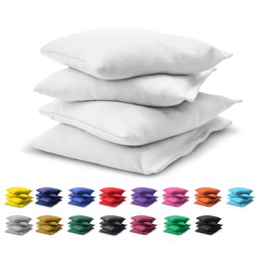 Imagem de GoSports Conjunto de 4 sacos de feijão Cornhole - Regulação para todos os climas - Branco