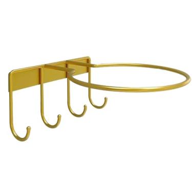 Imagem de Suporte para bola de montagem em parede, organizador de montagem em parede de futebol | Expositor de armazenamento de futebol de metal,Suporte de exibição de bola com ganchos para basquete, vôlei, bei