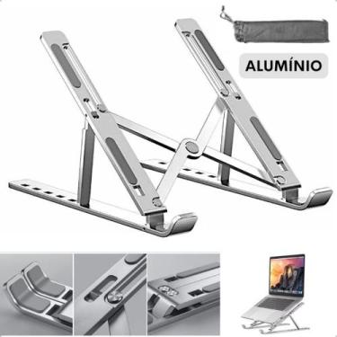Imagem de Suporte Notebook Aluminio Ajustavel Ergonômico Dobravel - Arco