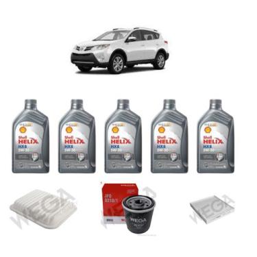 Imagem de Kit revisao troca de oleo toyota rav4 2.0 16v 2015 a 2019 - SHELL