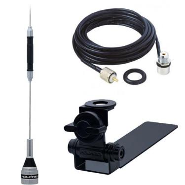 Imagem de Antena Móvel PX 67cm Bobina Central B-2050 + Suporte Adaptável Bi-Arti