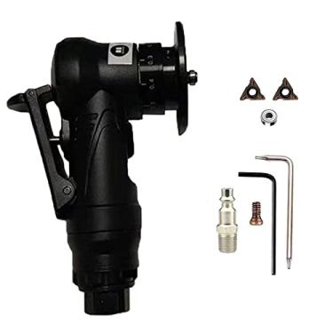 Imagem de Máquina de chanfradura pneumática, ferramenta de chanfradura de carpinteiro Weytoll Carpinteiro, moedor portátil, kit de máquina de corte de chanfradura de metal de madeira acrílica com inserções de
