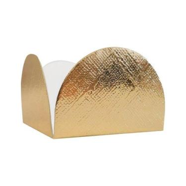 Imagem de Forminha para Doces 4 Pétalas (3,5cm x 3,5cm x 2,5cm) - Dourado 50 uni
