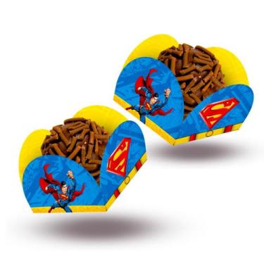 Imagem de 40 Forminhas para doces Decoração Superman Festa aniversário - Festcol