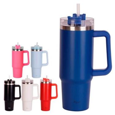 Imagem de Copo termico com canudo e alca 850ml - ZEIN
