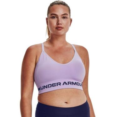 Imagem de Top de Treino Feminino Under Armour Seamless, Roxo, GG