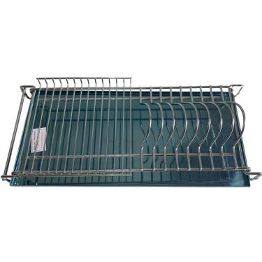 Imagem de Escorredor De Pratos 770mm Cromado C/ Bandeja Inox Arapuxe