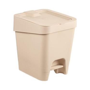 Imagem de Lixeira Slim C/ Pedal 8L De Plastico de Cozinha Banheiro  - UZ Utilida
