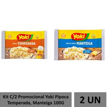 Imagem de Kit C/2 Promocional Pipoca Yoki Manteiga E Temperada 100G