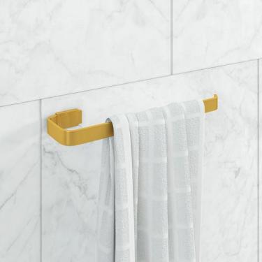 Imagem de Porta Toalha de Rosto Stander - LETU VARIEDADES, Dourado
