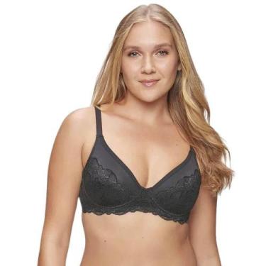 Imagem de Sutiã Sustentação Sem Bojo Triumph 24913 Com Barbatanas, Preto, 48