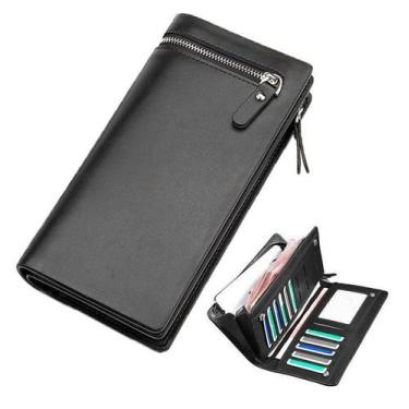 Imagem de Carteira Unissex Longa Porta Celular Cartões Moedas Cnh Rg - Wips
