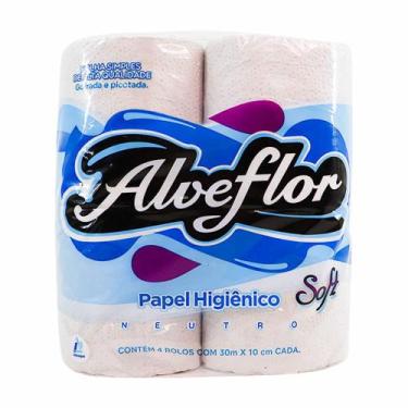 Imagem de Papel Higiênico Folha Simples AlveFlor Soft 64 Unidades - Artlimp
