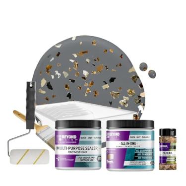 Imagem de Beyond Paint Kit de reforma de bancada com manchas de bronze Oxford com tinta, selador, manchas e ferramentas para bancadas, estanho