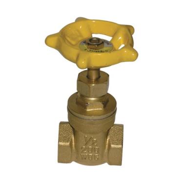 Imagem de ProChannel Válvula de portão VGTS20B6PA com rosca de latão de 200 PSI, 3,8 cm