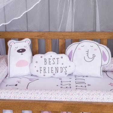 Imagem de Trio de Almofadas Decorativa Specialle Menina para Bebe - Zan Baby, Be