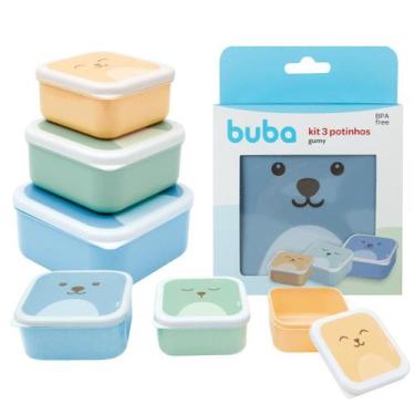 Imagem de Kit 3 Potinhos Lanchinhos Papinhas Diferentes Tamanhos Bebê Infantil B