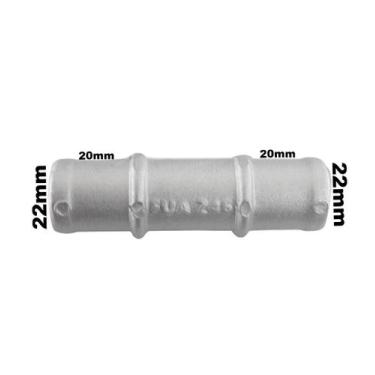 Imagem de Nipe Conexão Emendar Mangueira Alumínio Adaptação 20mm - JULES