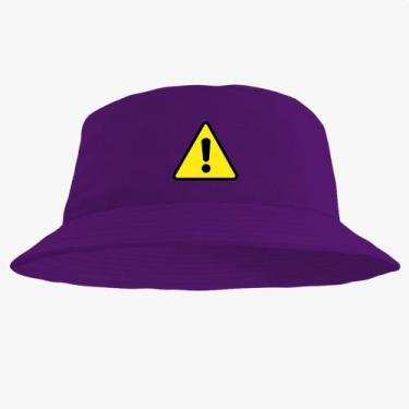 Imagem de Boné Chapéu Bucket Hat Estampado Aviso - MP Moda Masculina, Único, Rox