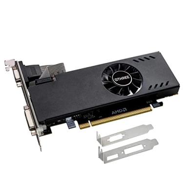 Imagem de Placa de vídeo SAPLOS Radeon RX 550, 4 GB, GDDR5, 128 bits, perfil baixo, VGA, DVI, HDMI, placa de vídeo desktop para jogos em PC, GPU de computador, DirectX 12, PCI Express X8 3.0, suporte 4K